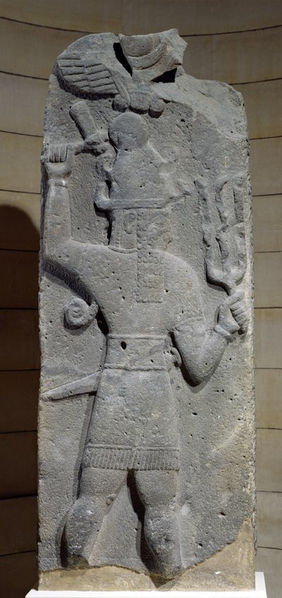 Stèle de Teshub, dieu de la tempête syrienne, de Tell Ahmar, Syrie - Hittite